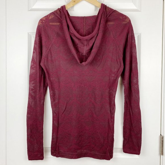 Woolrich, NWOT, Women's Semi Sheer Lightweight Long-Sleeve Hooded T-Shirt, Small - Picture 2 of 4